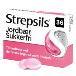 Strepsils jordbær sukkerfri