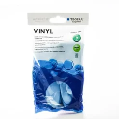 Tegera vinyl handsker blå l