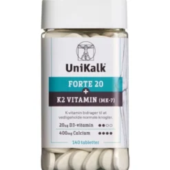 UniKalk Forte 20 + K2 vitamin