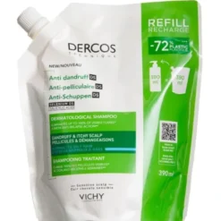 Vichy Dercos anti dandruff DS shampoo normal & olieret hår - refill