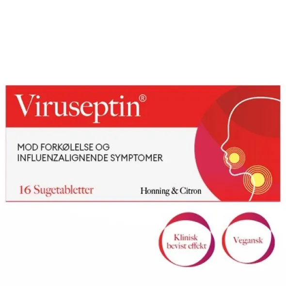 Viruseptin sugetabletter honey & lemon